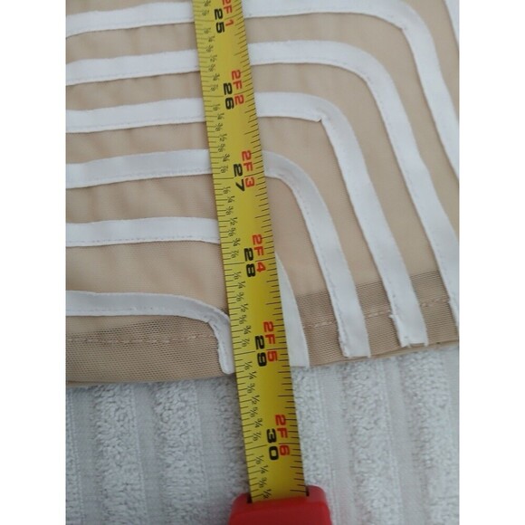 Obstinee By Ika Womens Blouse Tunic Tan Beige Textured Cap Sleeve‎ Size 4 Career - Picture 9 of 14